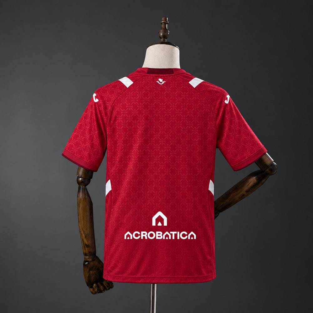 Torino Home Jersey 2026/27 red front view with tonal pattern and white accents