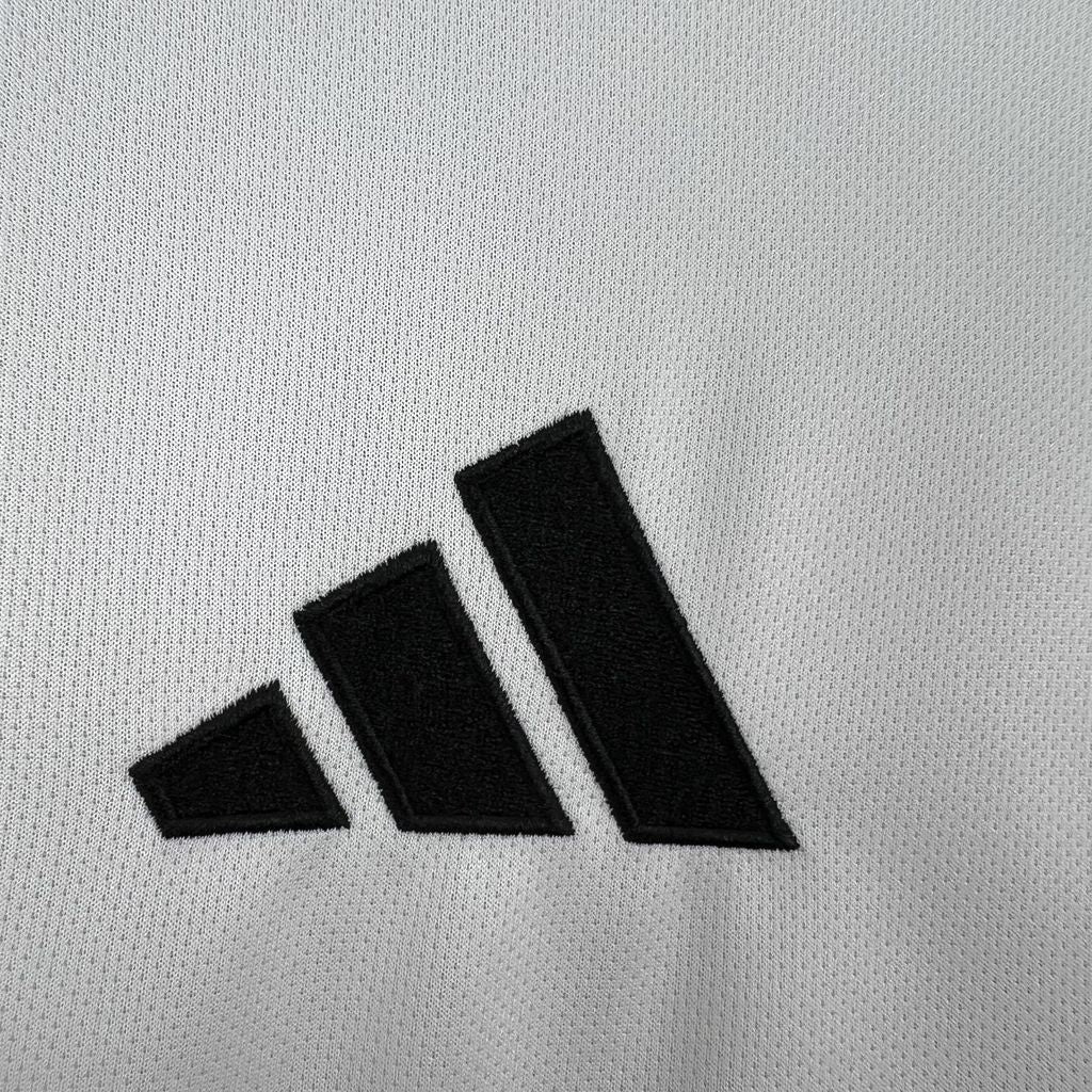 River Plate Home Jersey 2026/27 black chest logo on white fabric close-up