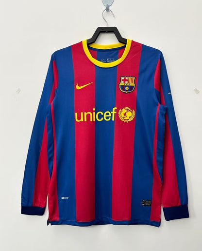 FC Barcelona Home Long Sleeve Jersey 2010-11