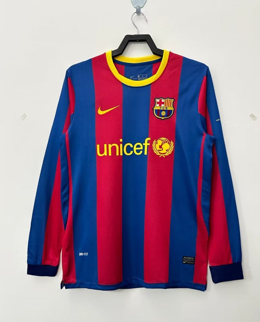 FC Barcelona Home Long Sleeve Jersey 2010-11