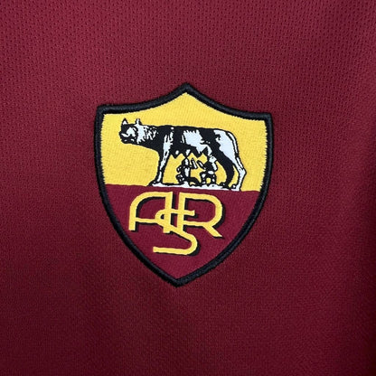AS Roma 2000/01 Home Jersey - front view on hanger