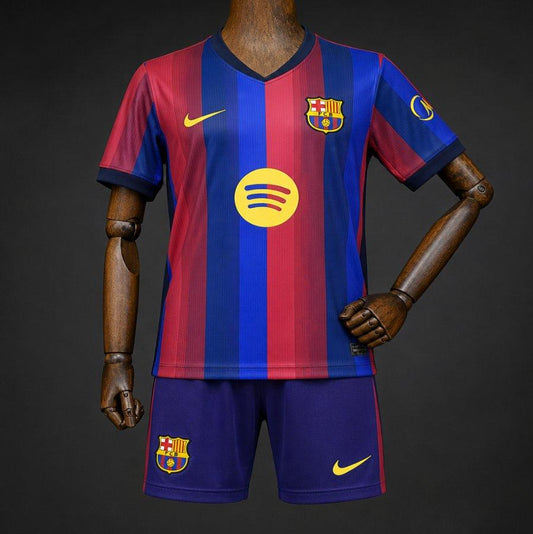 Barcelona Kids Home Kit 2026/27 (Jersey + Shorts)