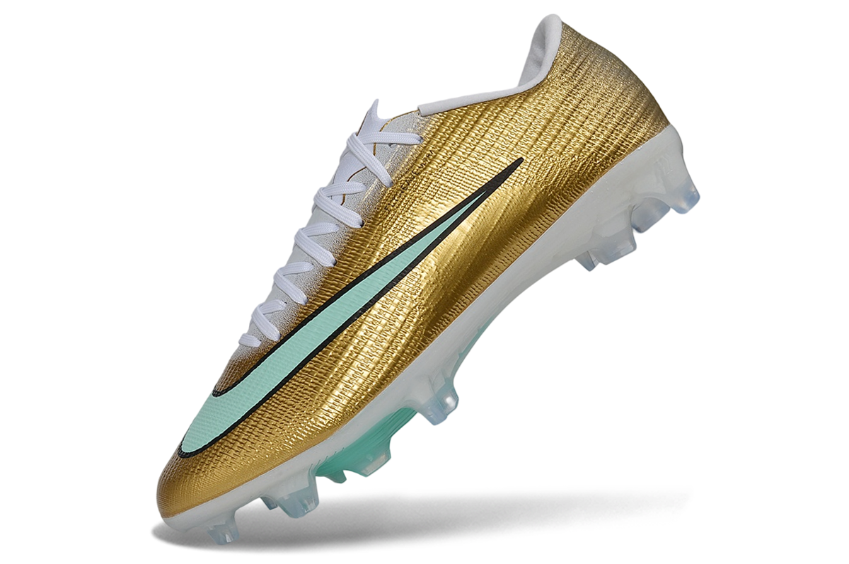 Nike Air Zoom Mercurial Vapor 15 Elite FG – Gold/Mint