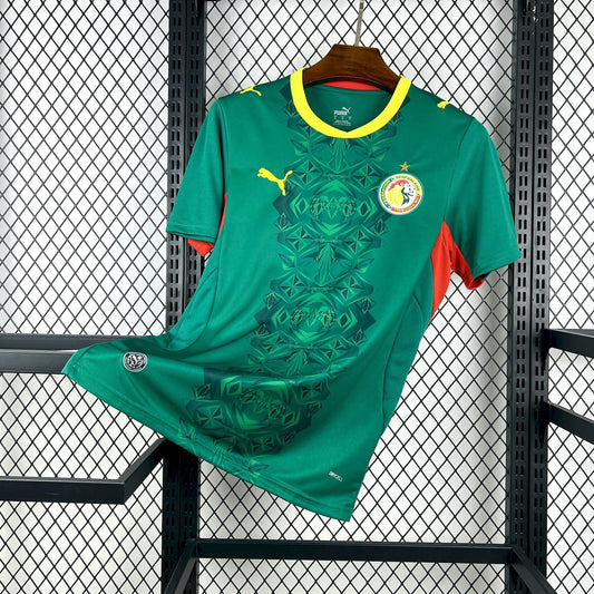 Senegal Away World Cup 2026 Jersey - Puma logo and collar close-up