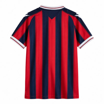 Front view of the red and navy Levante 2026/27 home jersey