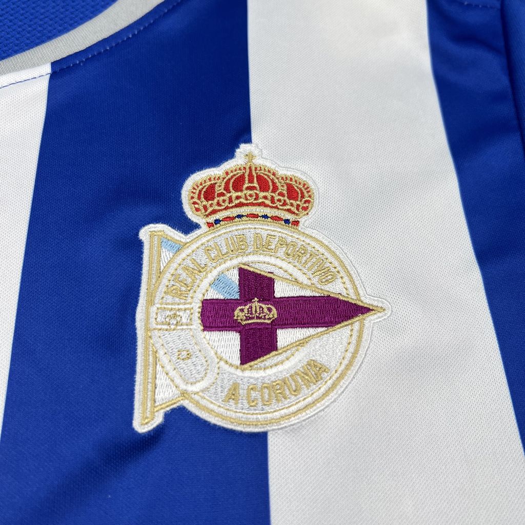 Front view of the blue and white Deportivo La Coruña 2026/27 home jersey