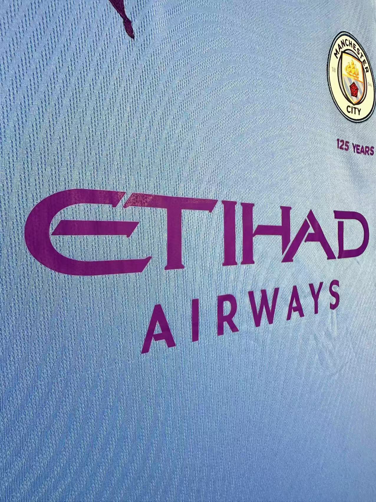 Manchester City 125th Anniversary Home Jersey 19/20