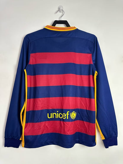 Barcelona 2015/16 Home Long Sleeve Jersey