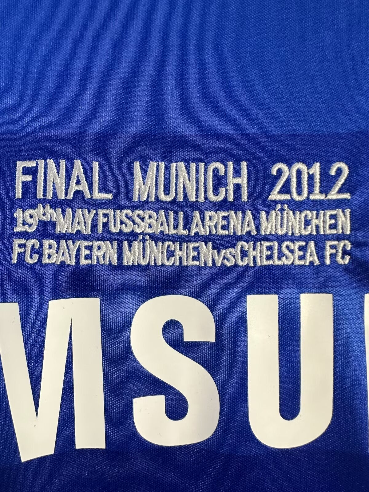 Chelsea 2012 Champions League Final Jersey Long Sleeve