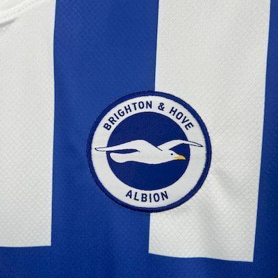 Brighton & Hove Albion 2025/26 Home Jersey - club crest close-up