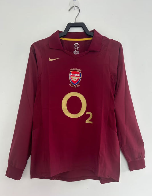 Arsenal Home Jersey 2005/06 Long Sleeve
