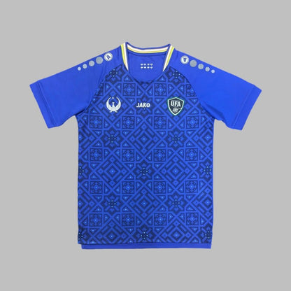 Uzbekistan Home World Cup 2026 Jersey - front view with geometric pattern