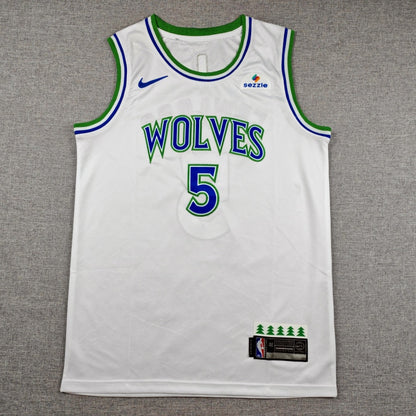 Blue Edwards name and number 5 with green outline back detail