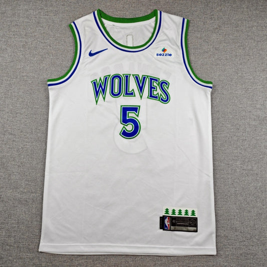Blue Edwards name and number 5 with green outline back detail
