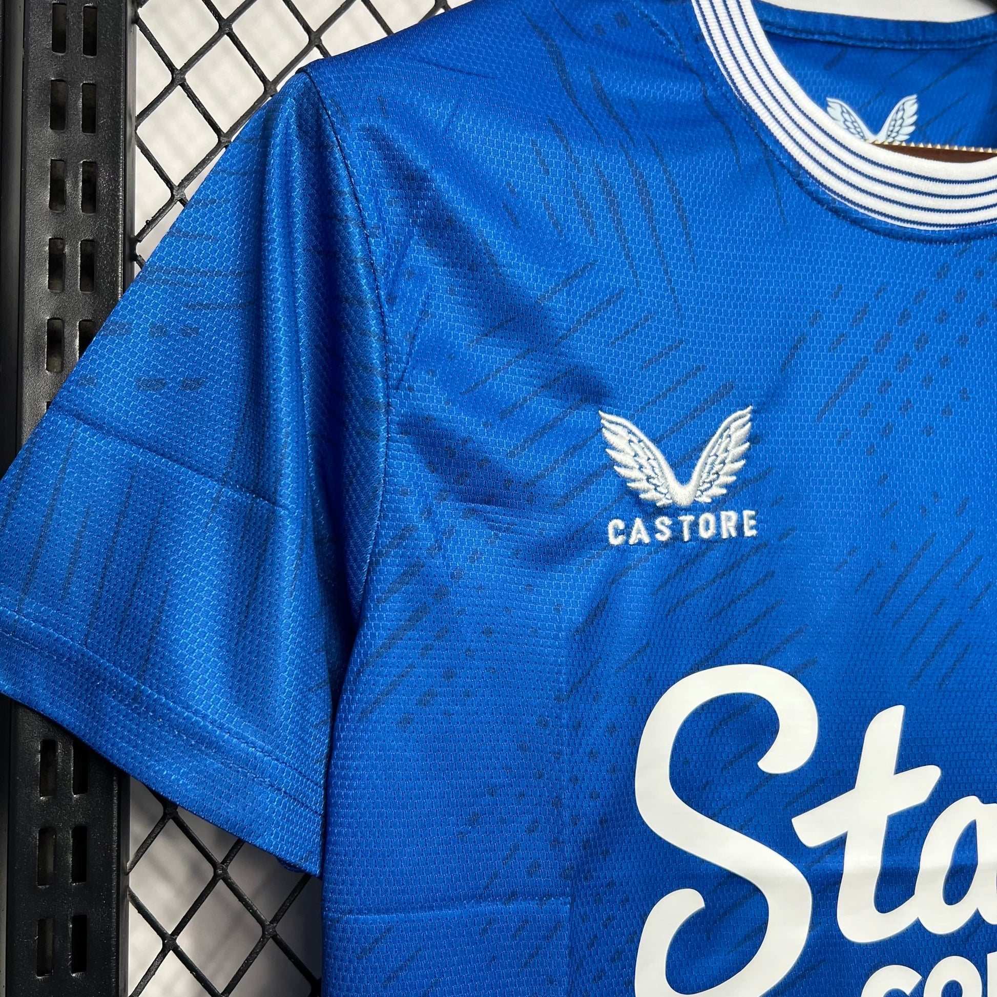 Everton 2024/25 Home Jersey - Castore logo close-up