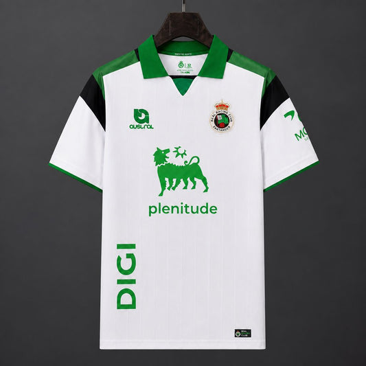 Back view of the red and navy Racing Santander 2026/27 home jersey