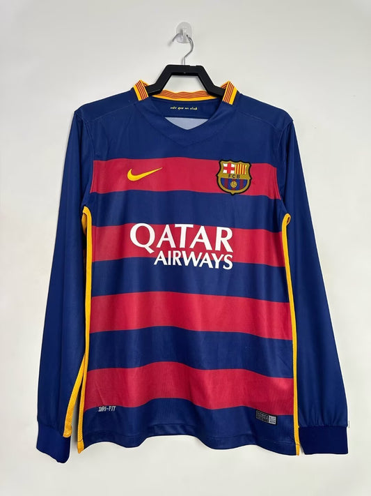 Barcelona 2015/16 Home Long Sleeve Jersey