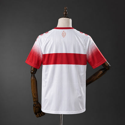 VfB Stuttgart Home Jersey 2026/27 back view with red horizontal band and red gradient sleeves