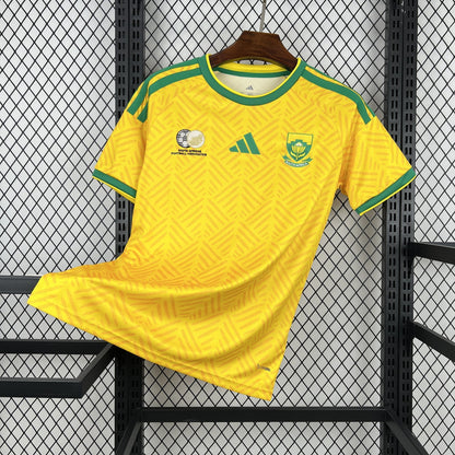 South Africa Home World Cup 2026 Jersey - Adidas three stripes close-up