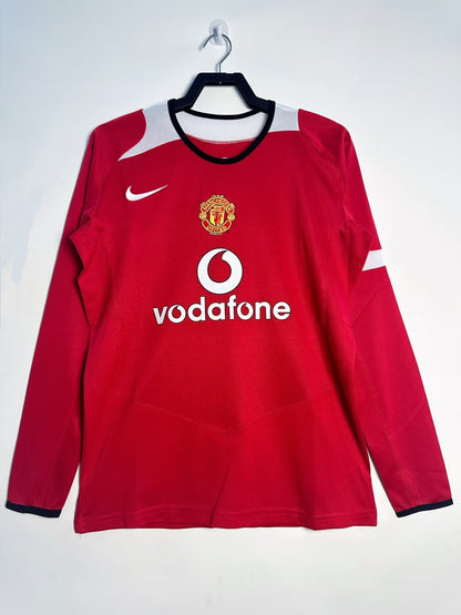 Manchester United 2004-2006 Home Jersey Long Sleeve