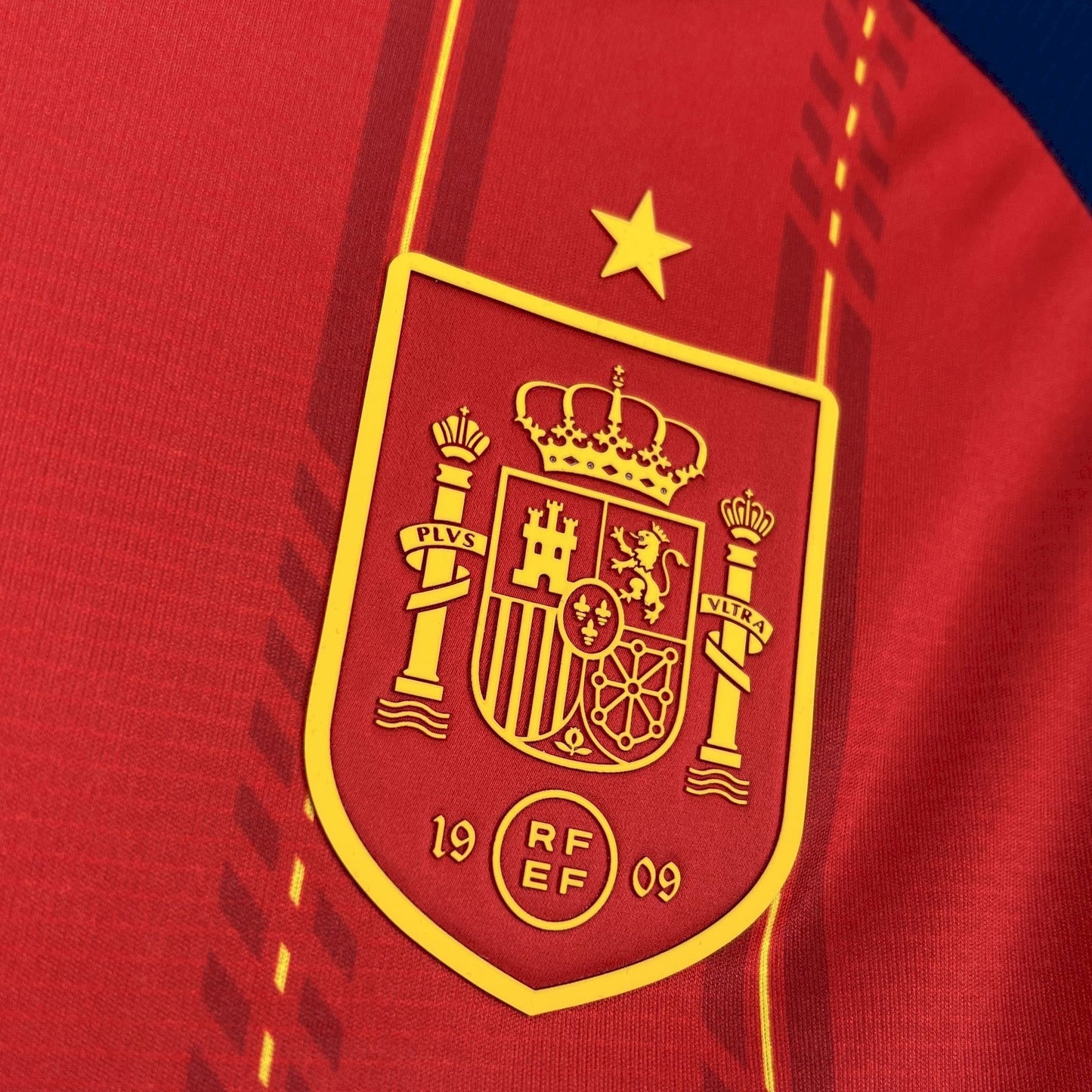 Spain Home World Cup 2026 Jersey - RFEF crest close-up