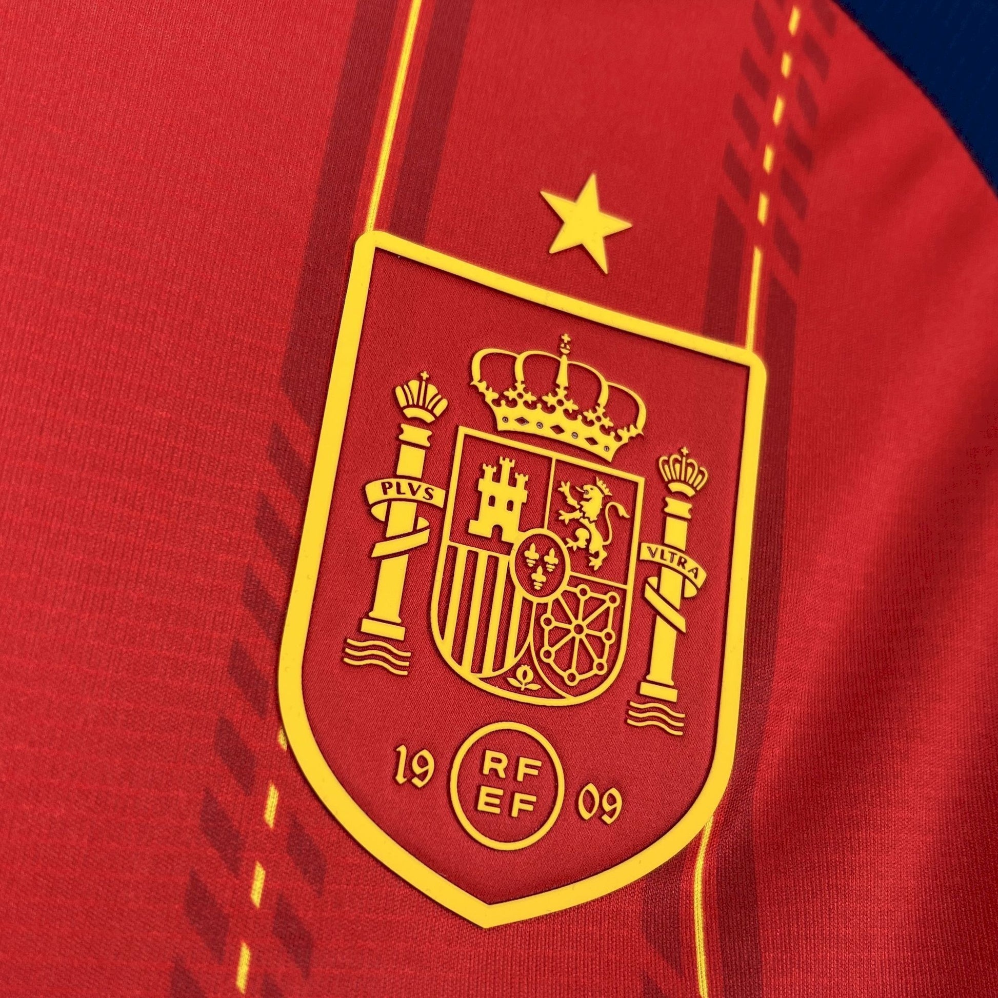 Spain Home World Cup 2026 Jersey - RFEF crest close-up