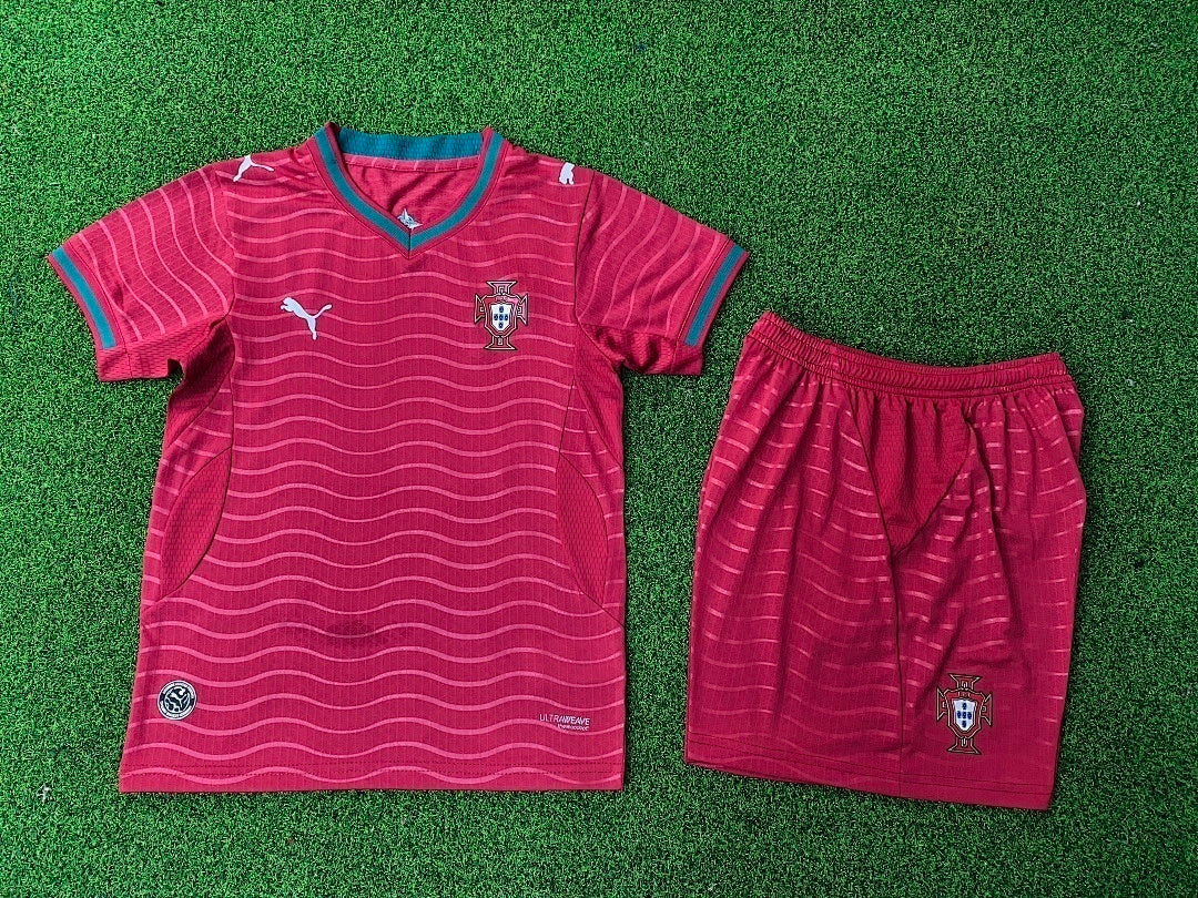 Portugal Kids Home Kit 2026 (Jersey + Shorts)
