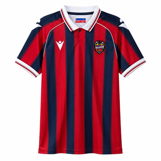 Back view of the red and navy Levante 2026/27 home jersey