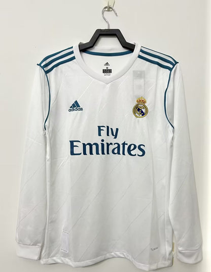 Real Madrid Home Long Sleeve Jersey 2017/18