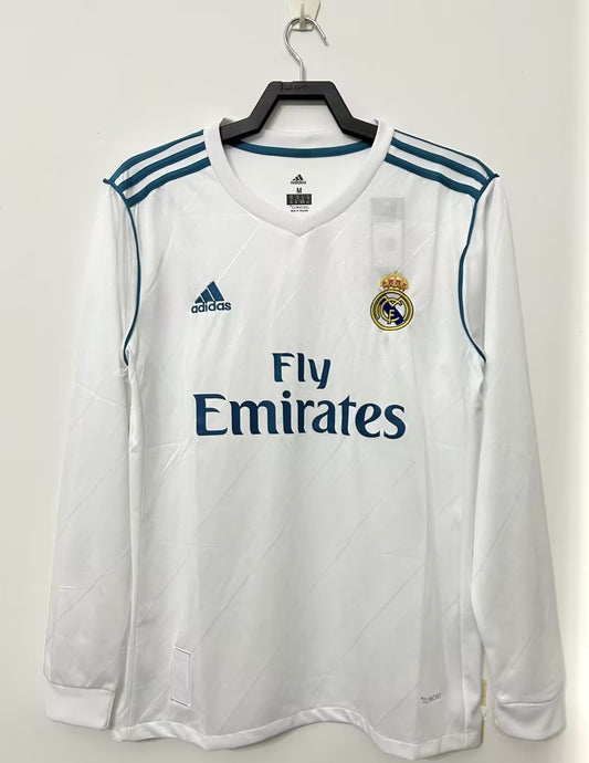 Real Madrid Home Long Sleeve Jersey 2017/18