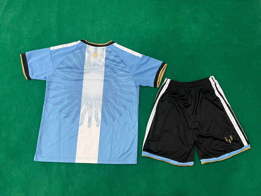 Argentina Messi One-Match Special Kids Kit 2026 (Jersey + Shorts)