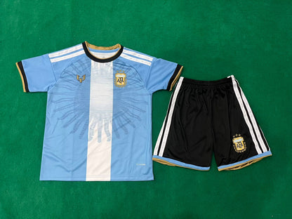 Argentina Messi One-Match Special Kids Kit 2026 (Jersey + Shorts)