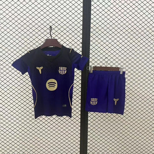 Barcelona Kids Away Kit 2026/27 – Kobe Edition (Jersey + Shorts)