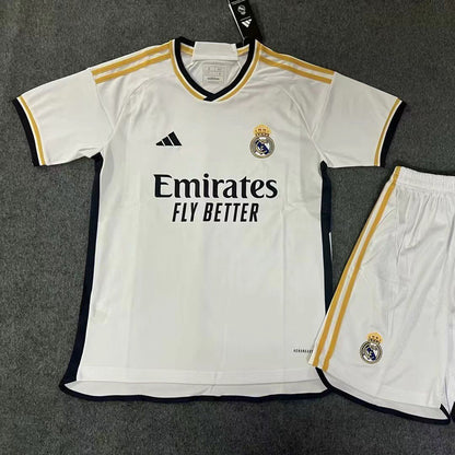 Real Madrid Kids Home Kit 2023/24 (Jersey + Shorts)