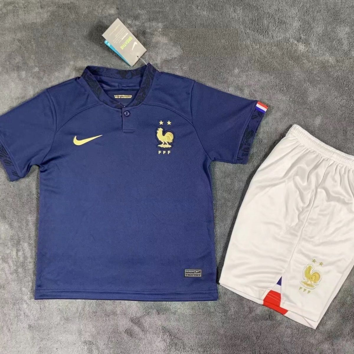 France Kids Home Kit 2022 (Jersey + Shorts)