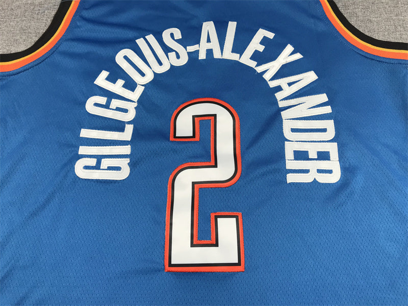 White Thunder lettering and number 2 with orange outlines chest detail