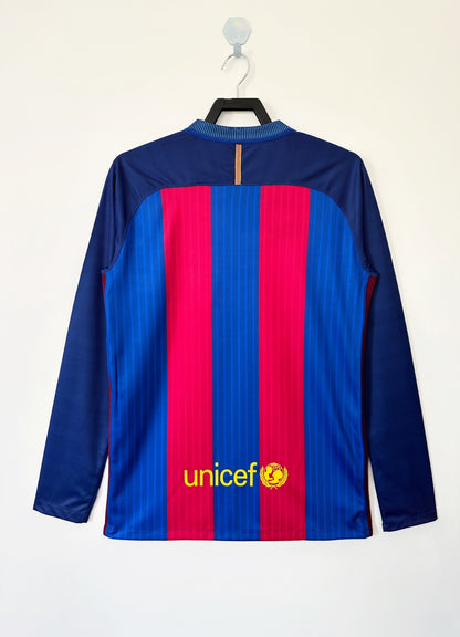 FC Barcelona Home Long Sleeve Jersey 2016-17