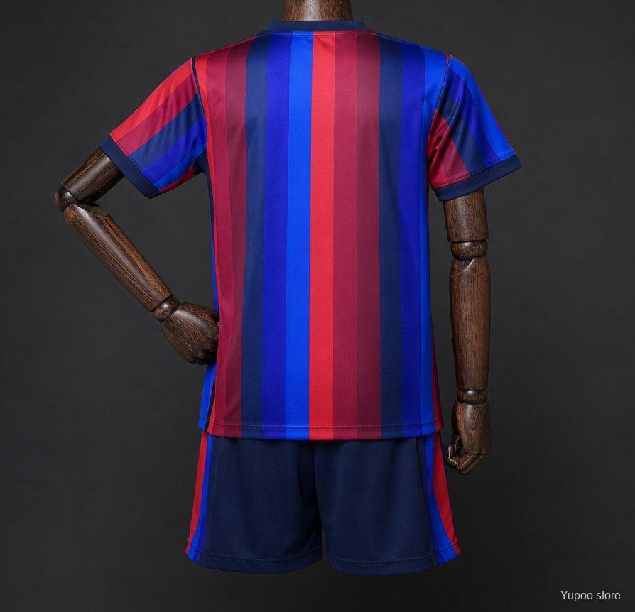 Barcelona Kids Home Kit 2026/27 (Jersey + Shorts)