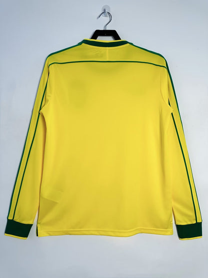 Brazil Home Long Sleeve Jersey 1998