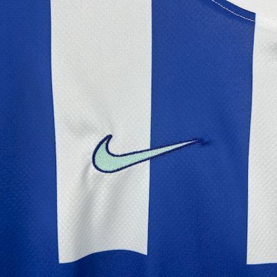 Brighton & Hove Albion 2025/26 Home Jersey - Nike Swoosh close-up
