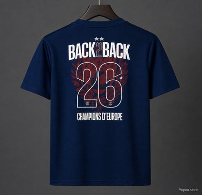 PSG Home Jersey 2025/26 – Back 2 Back Champions of Europe Edition