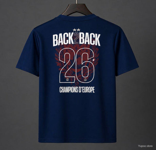 PSG Home Jersey 2025/26 – Back 2 Back Champions of Europe Edition