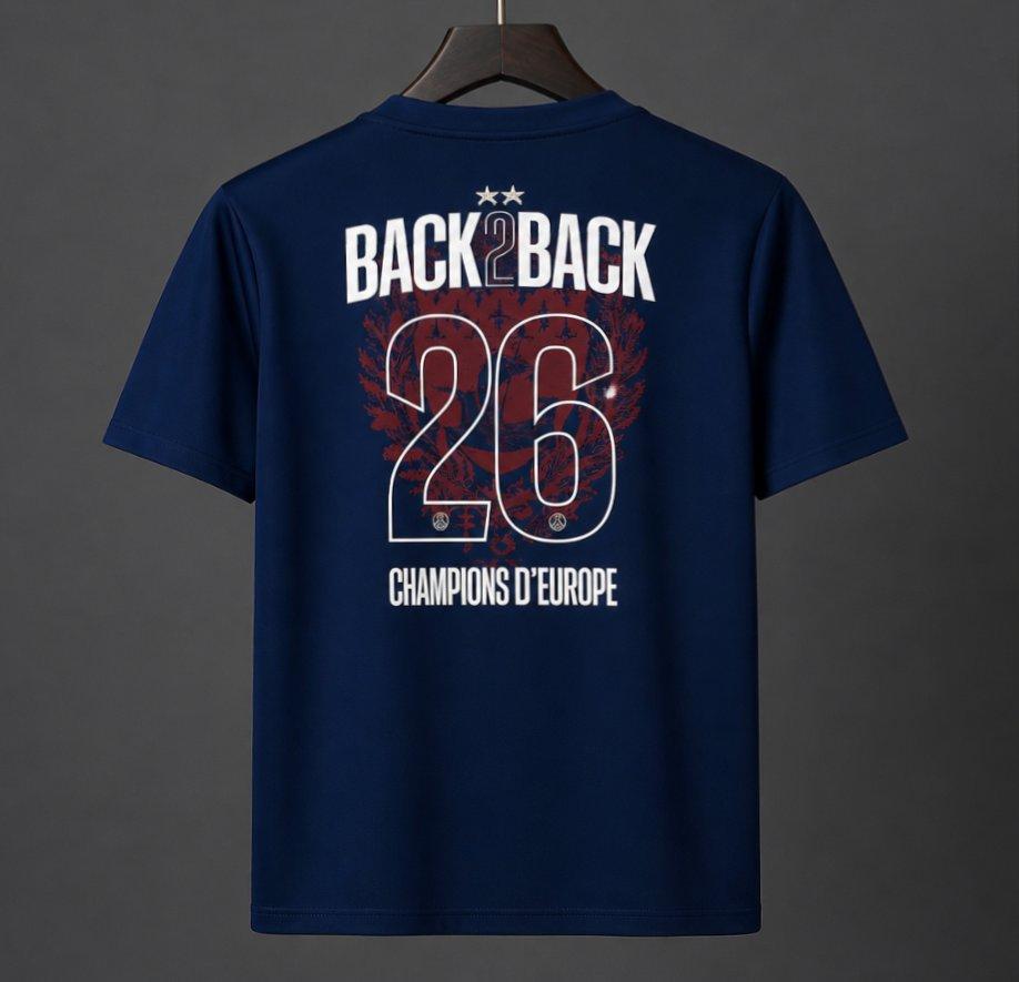 PSG Home Jersey 2025/26 – Back 2 Back Champions of Europe Edition