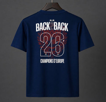 PSG Home Jersey 2025/26 – Back 2 Back Champions of Europe Edition