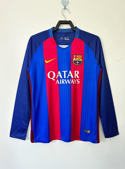 FC Barcelona Home Long Sleeve Jersey 2016-17