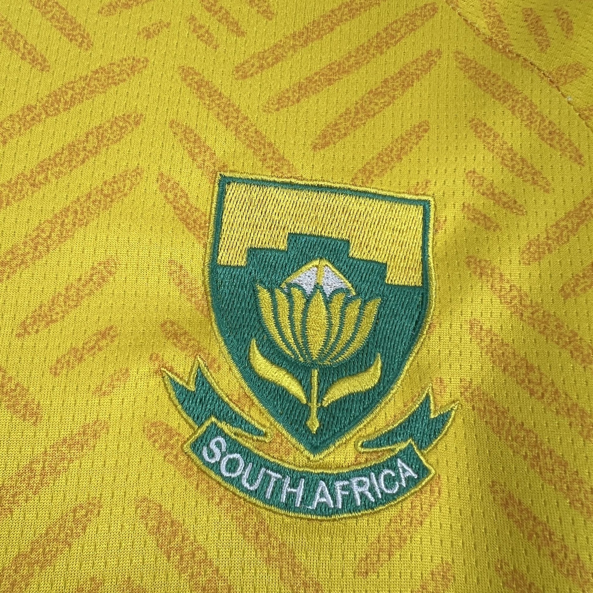 South Africa Home World Cup 2026 Jersey - South Africa shield crest close-up