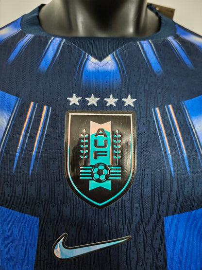 Uruguay Away World Cup 2026 Jersey - AUF Crest Detail