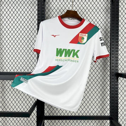 Back view of FC Augsburg Home Jersey 2025/26 in white