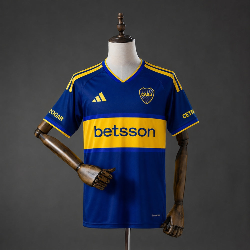 Boca Juniors Home Jersey 2026/27 front in blue with yellow chest band and club crest