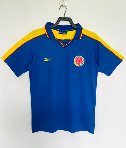 Colombia National Team Jersey 1998 - Retro Blue Away Kit